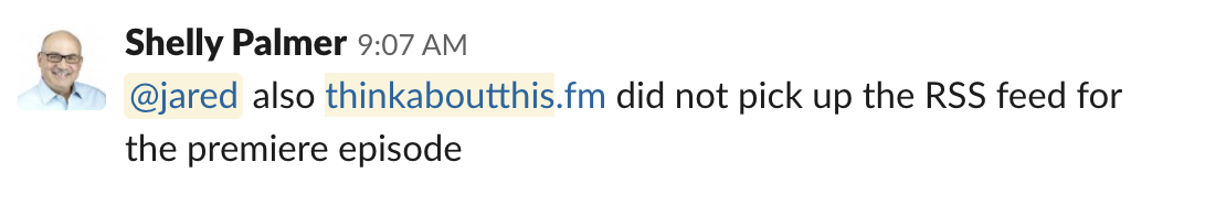Jared le site n'affiche pas le premier épisode